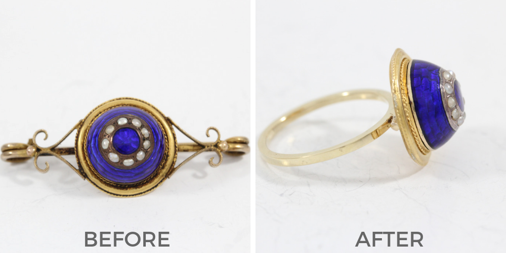 pin to ring before and after