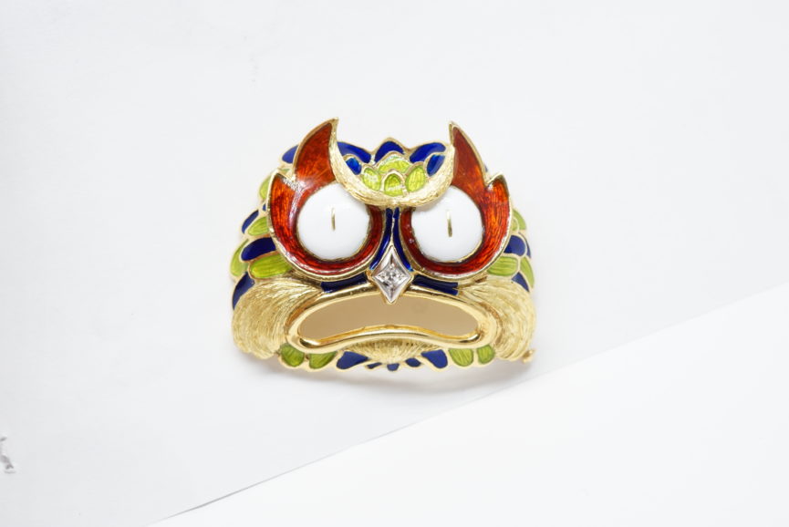 enameling-owl