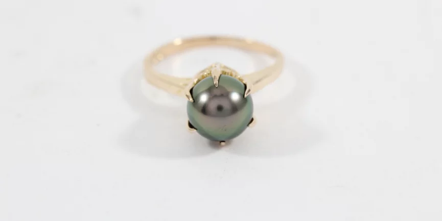 pearl ring with prongs