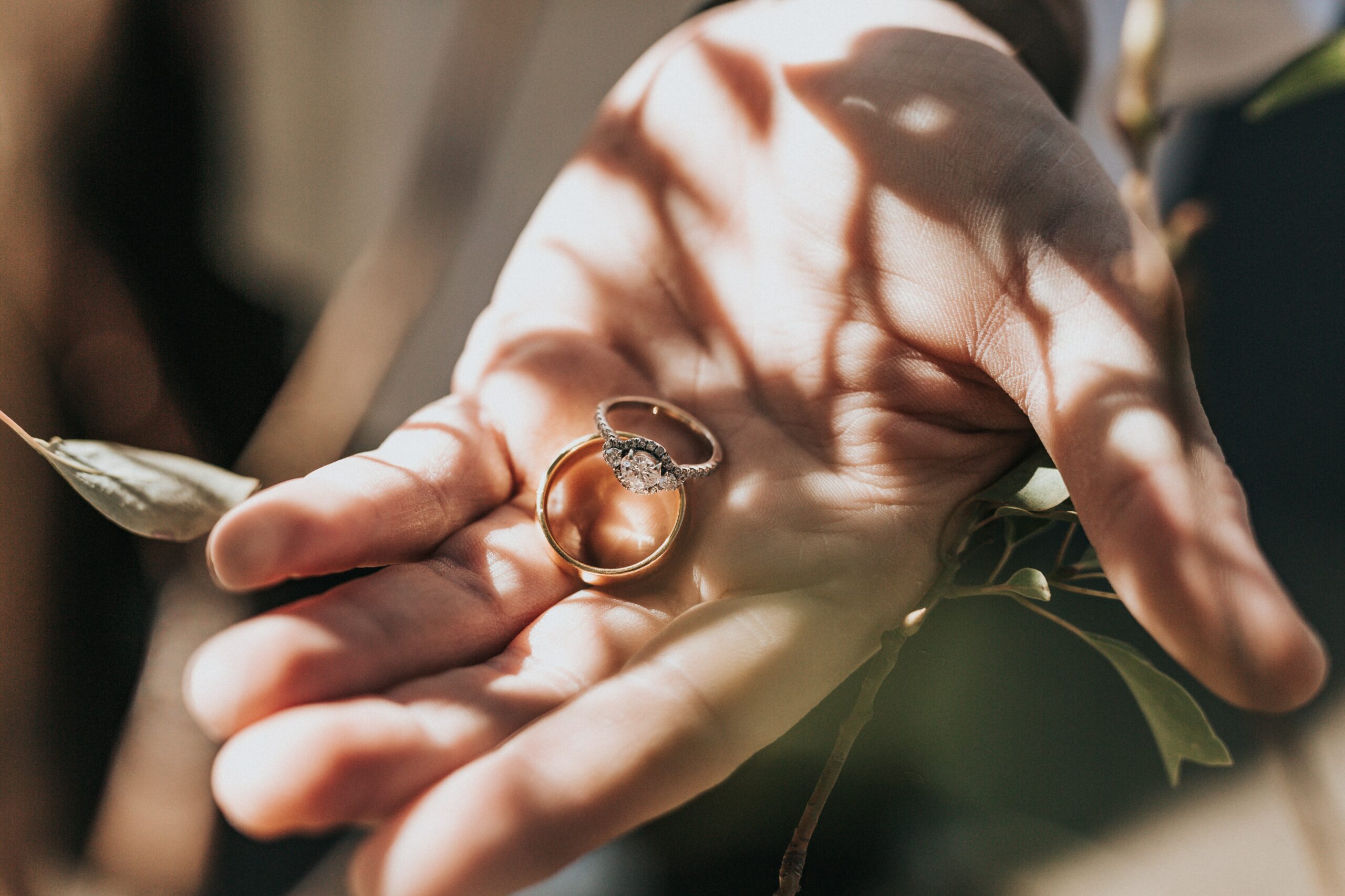 holding two rings