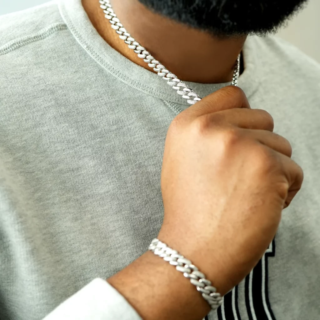 mens-diamond-chain-bracelet-and-necklace-on-model