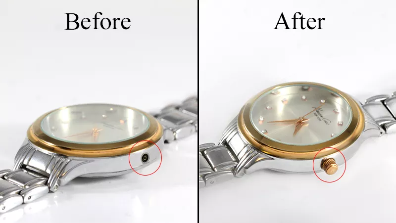 watch crown and stem