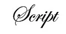 script-font-engraving