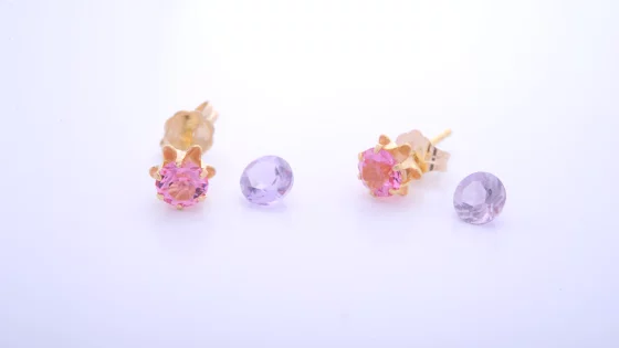 gold earrings jewelry stone replacement