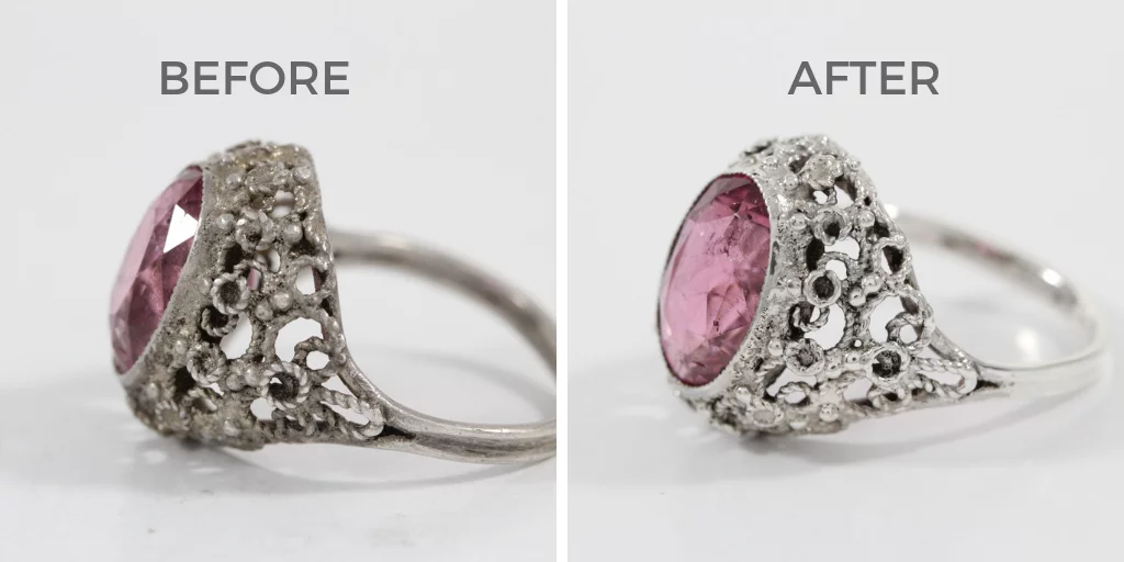 pink sapphire ring jewelry cleaning