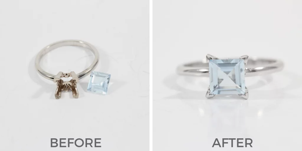 aquamarine gemstone replacement