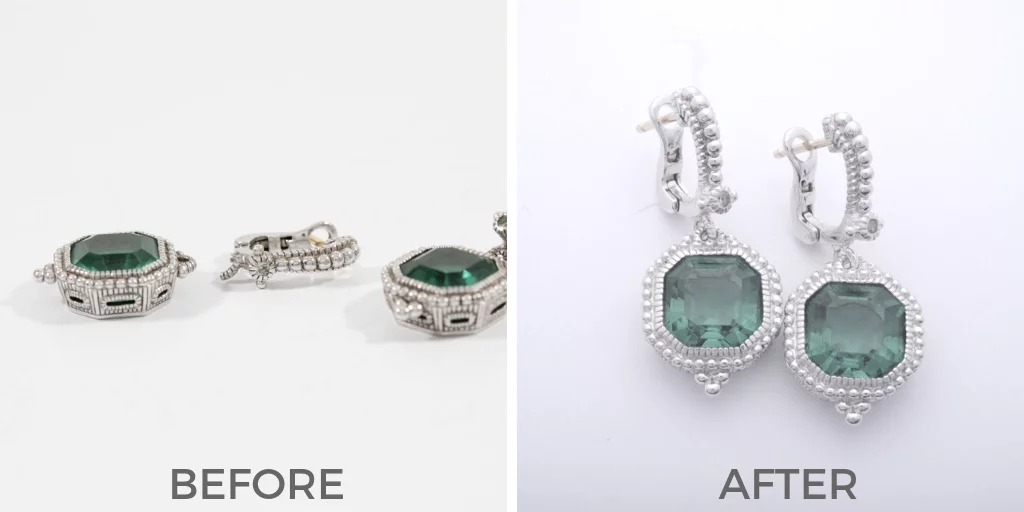 earring jump ring solder before and after