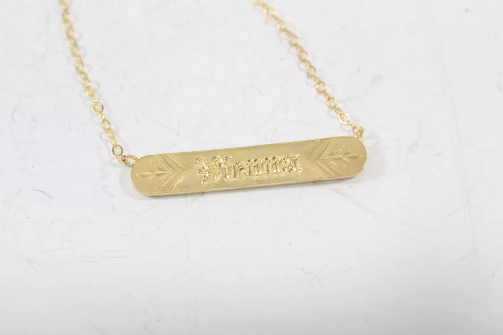 engrave plated jewelry