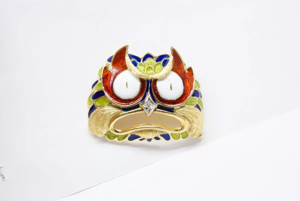 enameling-owl