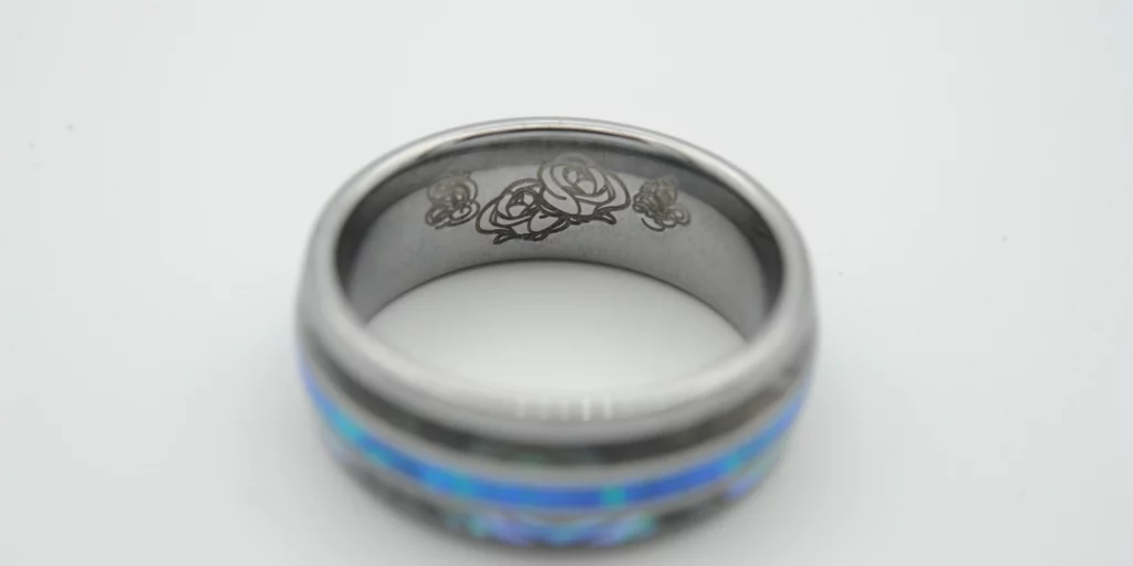 tungsten ring monogram