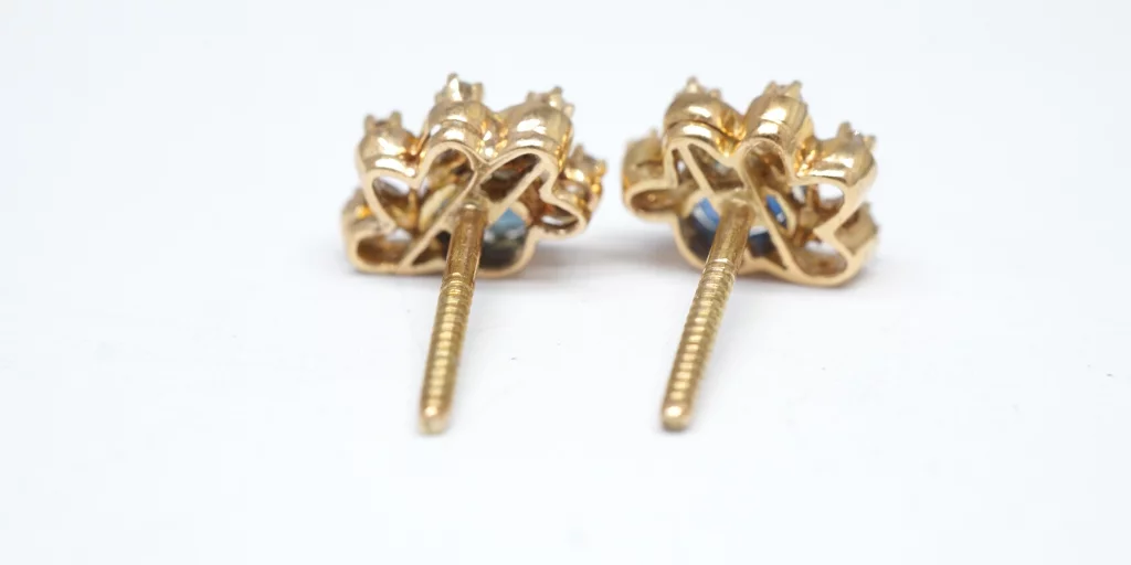 earring screwbacks gold
