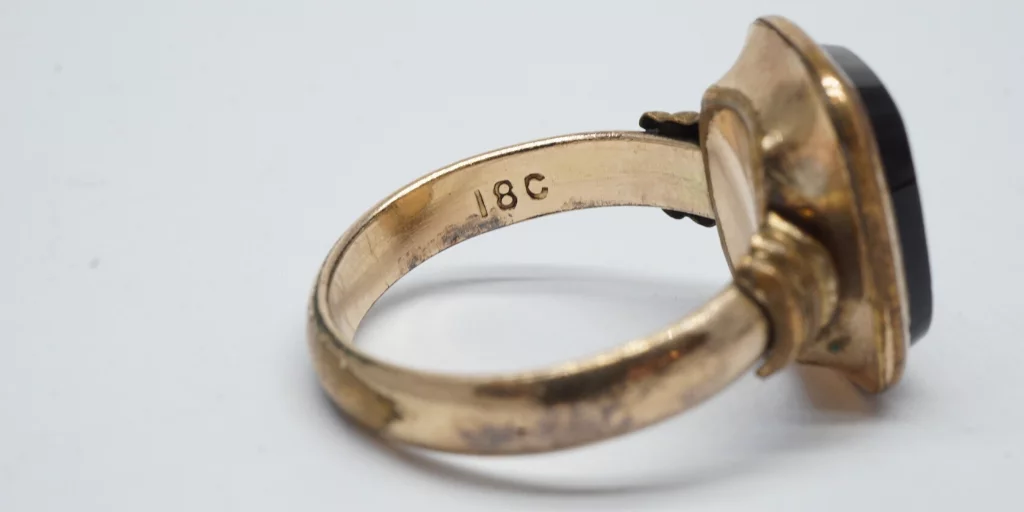 size a hollow ring brass
