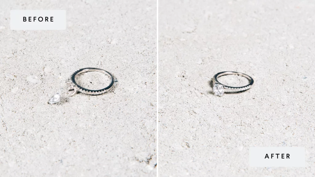 wedding ring stone tightening