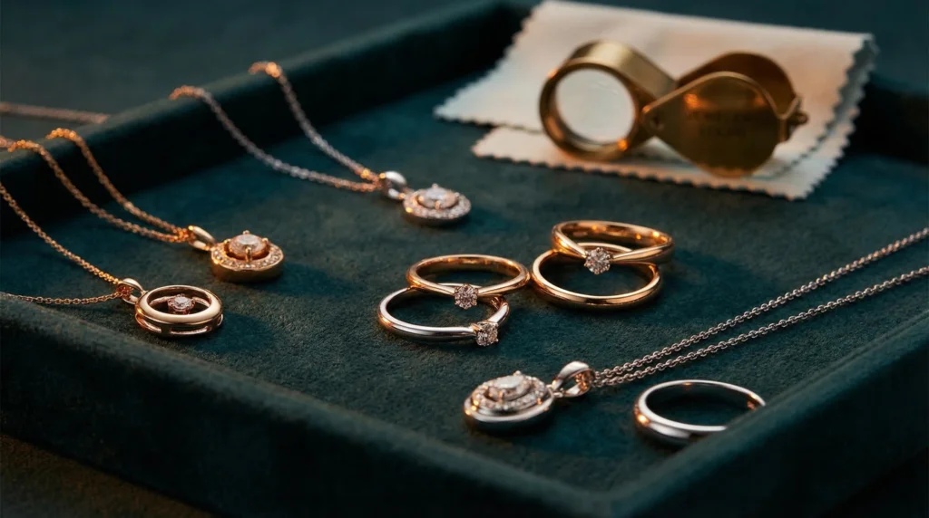 Jewelry electroplating gold rhodium silver QJR professional service